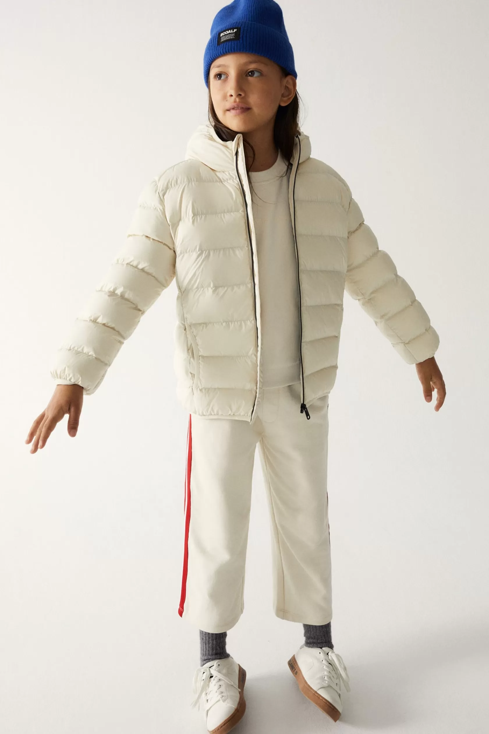 Abrigos y Chaquetas*Ecoalf ABRIGO ASPEN BLANCO off white melange