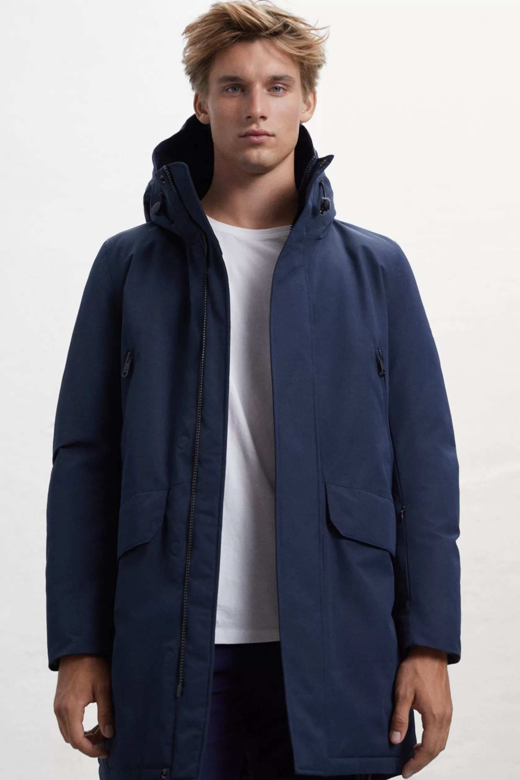 Abrigos y Chaquetas*Ecoalf ABRIGO ICEBERG AZUL MARINO Deepnavy