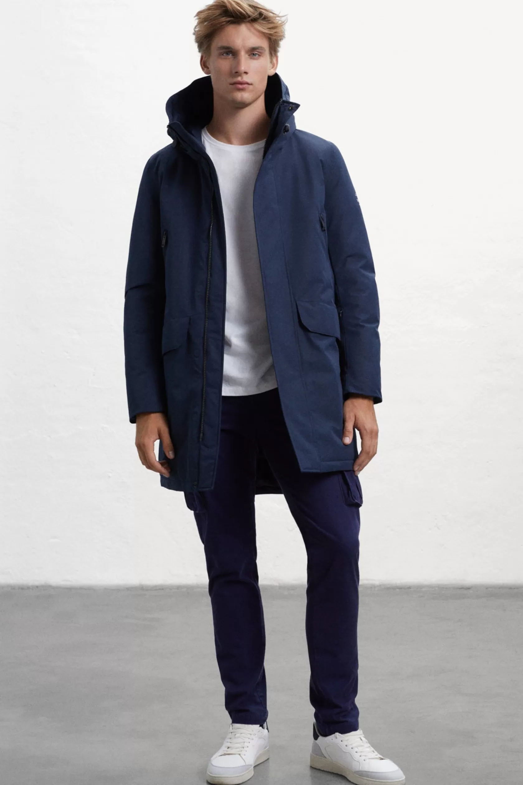 Abrigos y Chaquetas*Ecoalf ABRIGO ICEBERG AZUL MARINO Deepnavy