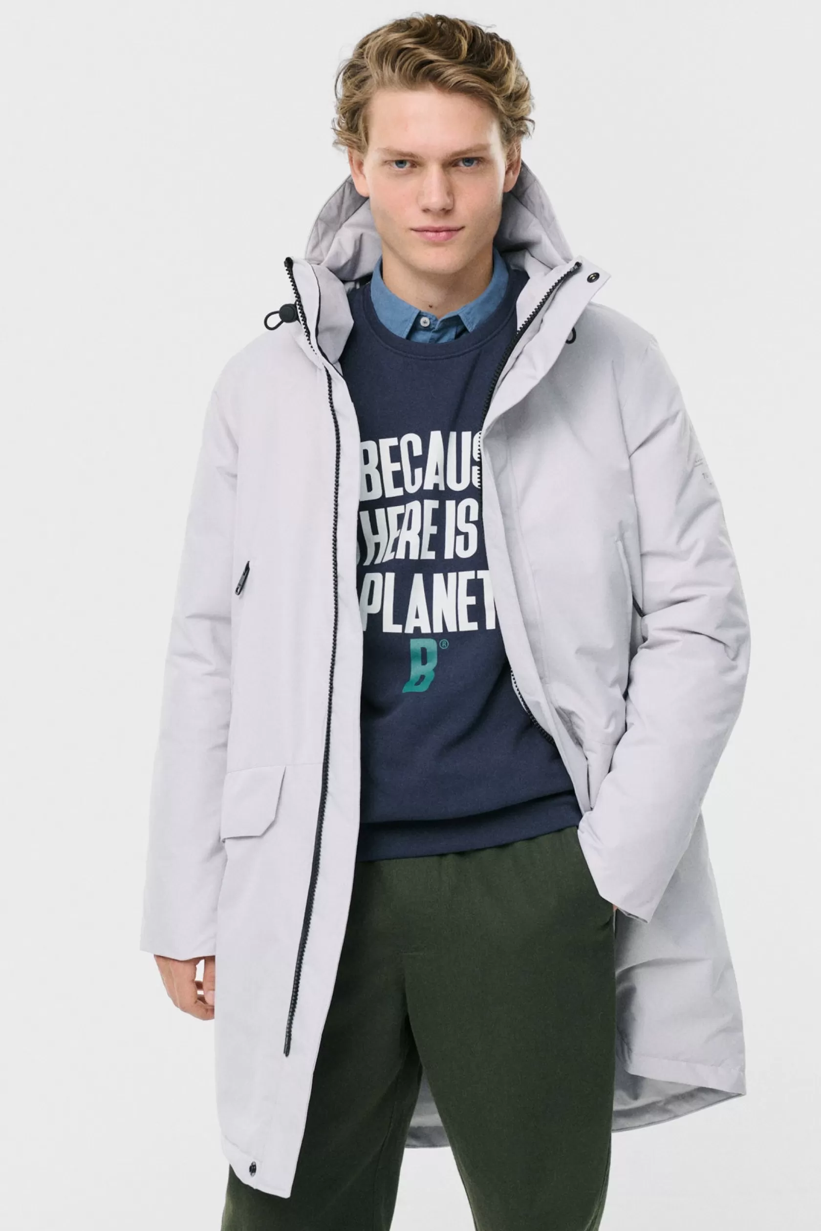 Abrigos y Chaquetas*Ecoalf ABRIGO ICEBERG BLANCO Antartica