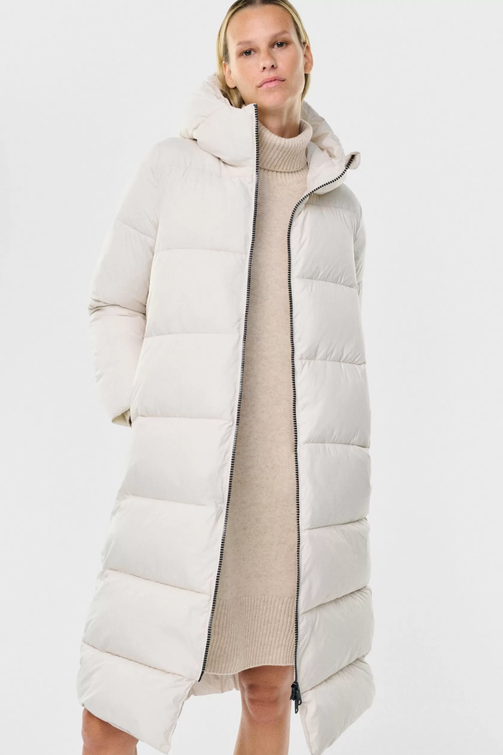 Abrigos y Chaquetas*Ecoalf ABRIGO LENOX BLANCO Washed Stone