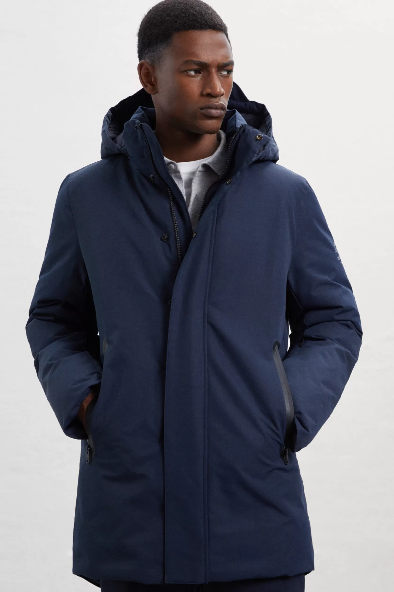 Abrigos y Chaquetas*Ecoalf ABRIGO PARKO AZUL MARINO Deepnavy