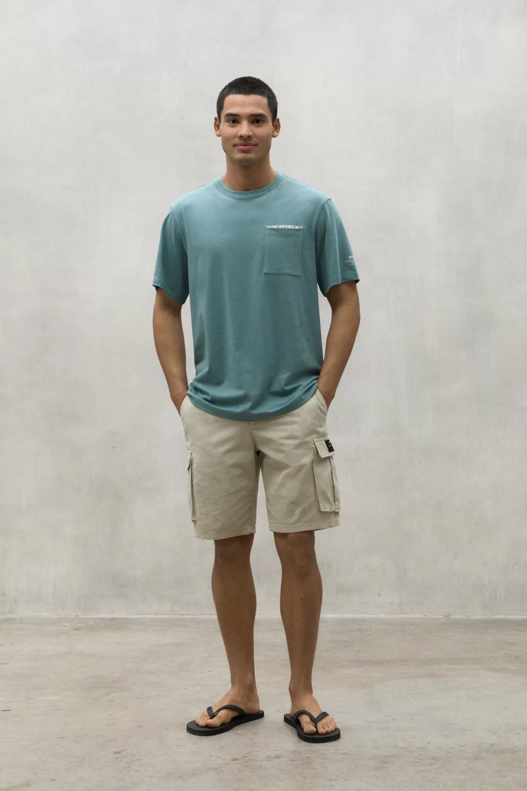 Camisetas*Ecoalf DERA T-SHIRT aqua green