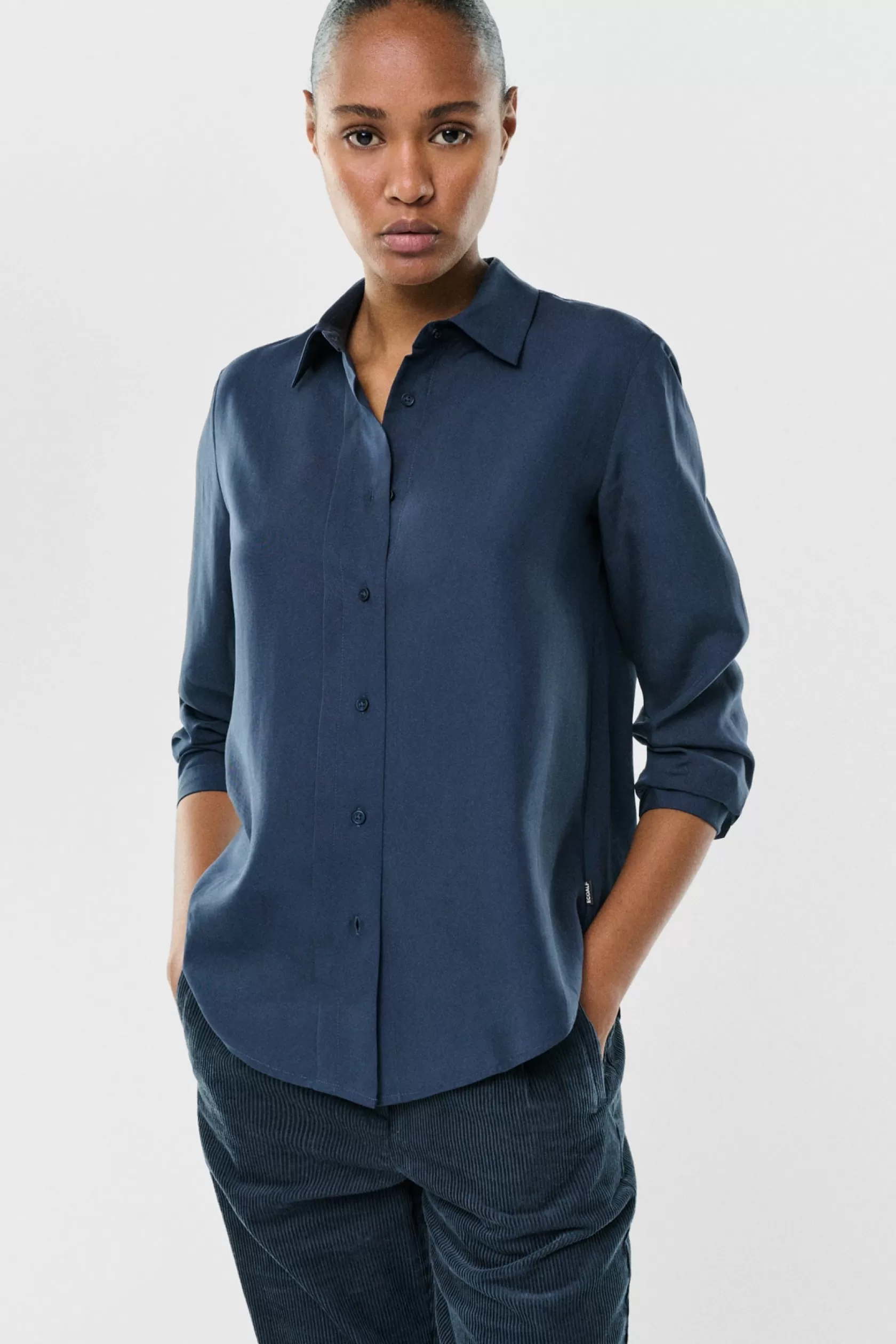 Camisas*Ecoalf CAMISA TRIM AZUL MARINO Deepnavy