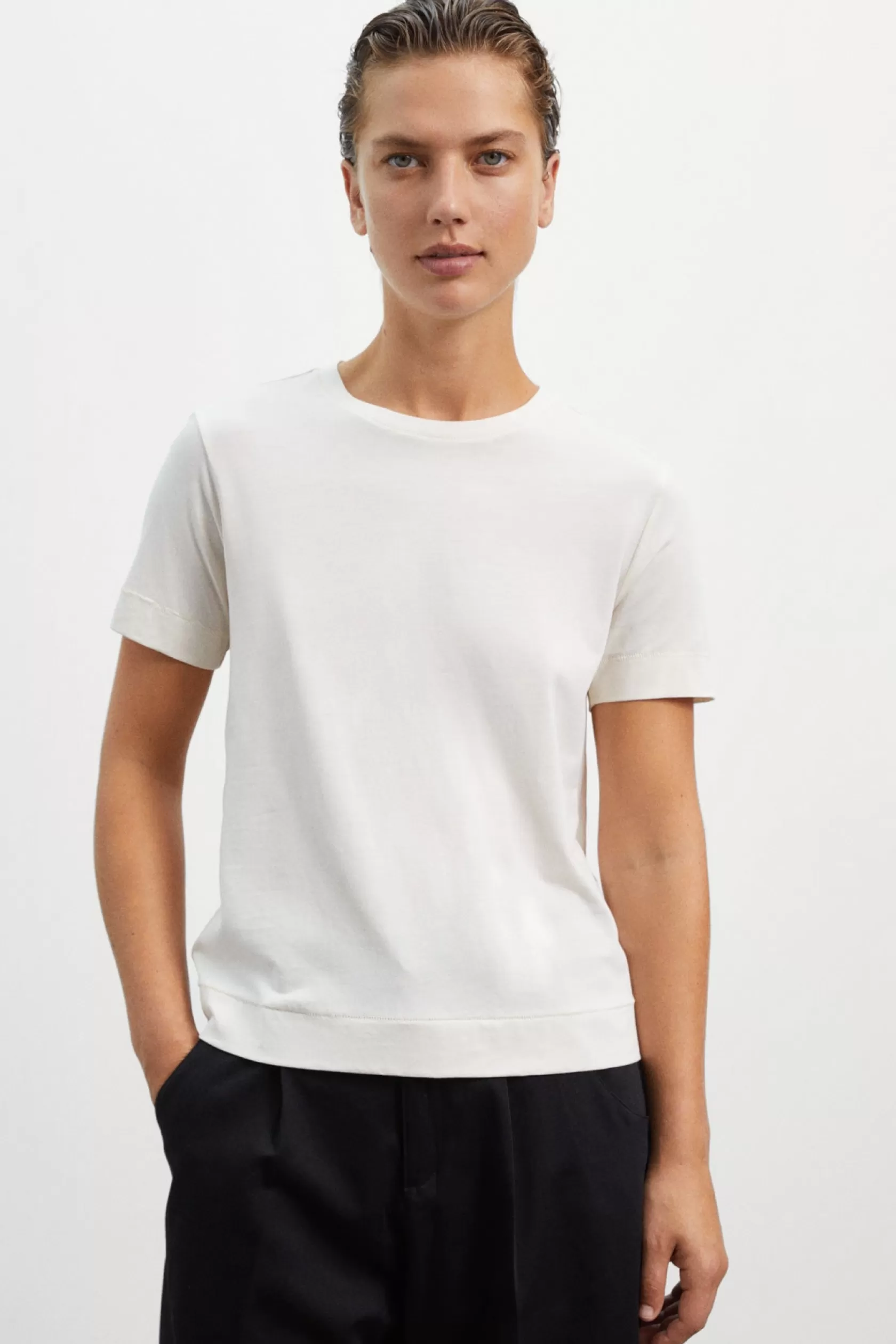 Camisetas*Ecoalf CAMISETA ALAYOR BLANCA off-white