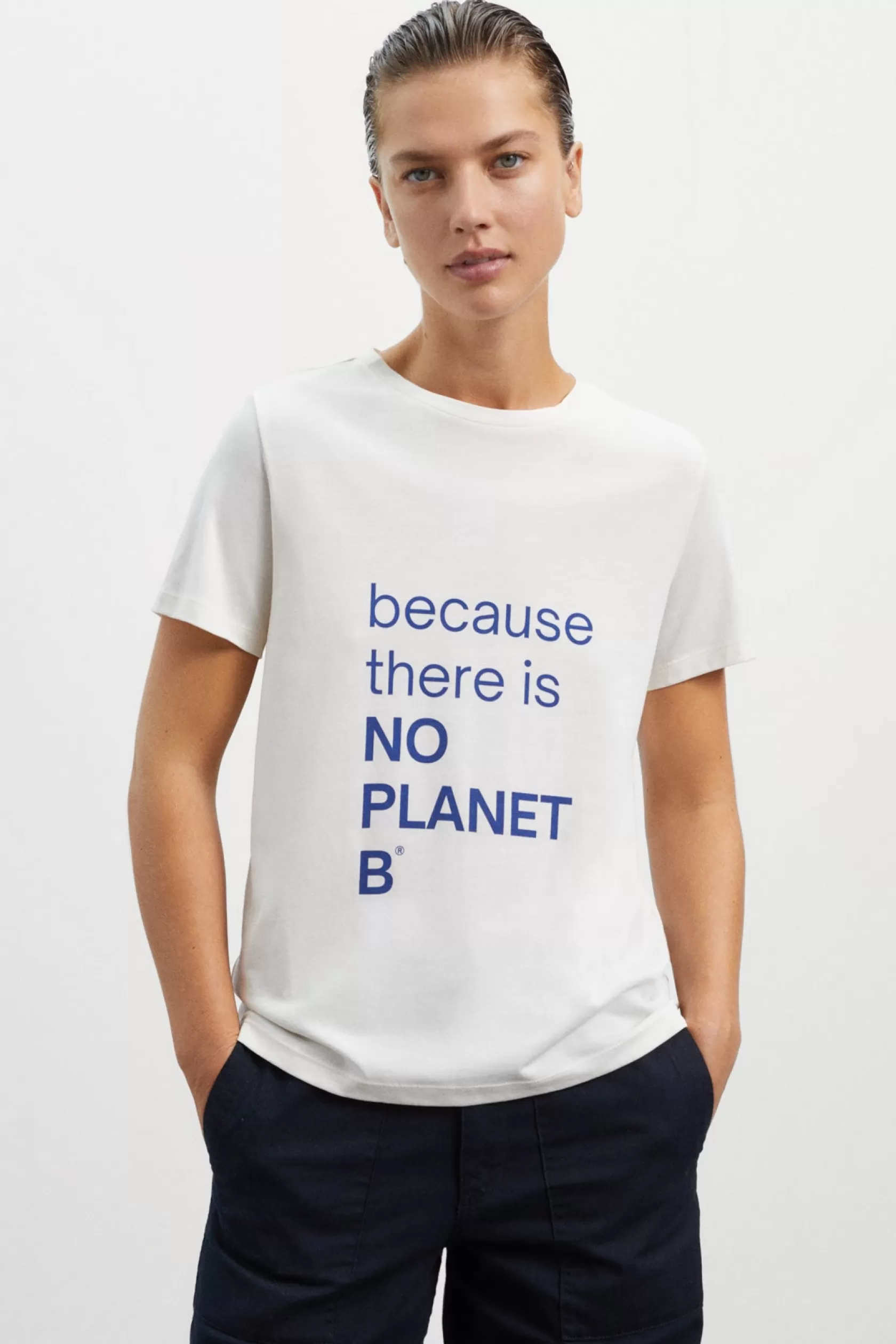 Camisetas*Ecoalf CAMISETA NYBORG BLANCA off-white