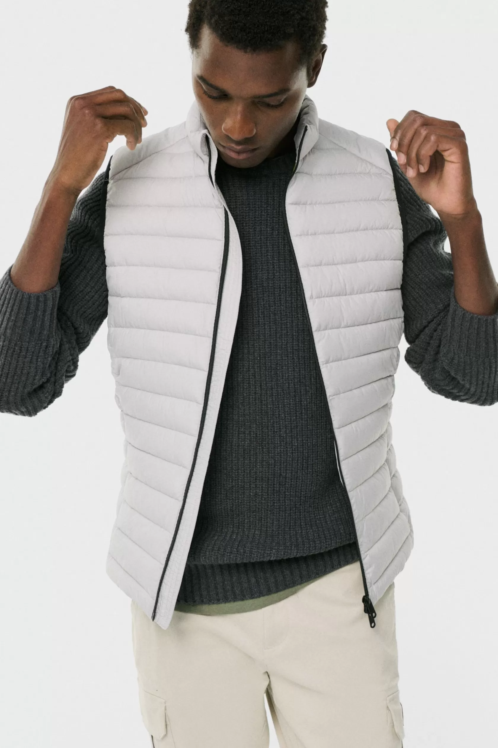 Chalecos | Abrigos y Chaquetas*Ecoalf CHALECO CARDIFF GRIS Lightgrey