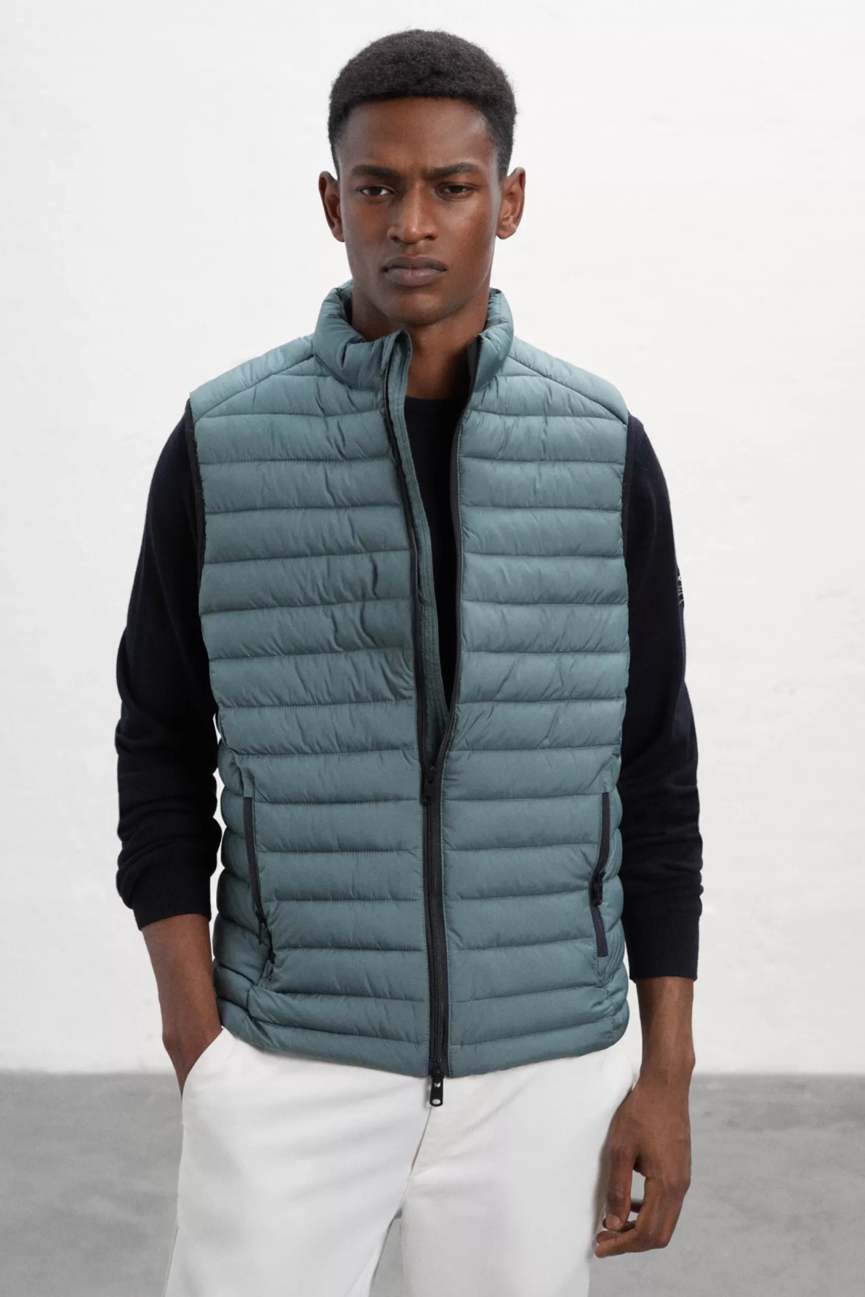 Chalecos | Abrigos y Chaquetas*Ecoalf CHALECO CARDIFF VERDE aquablue