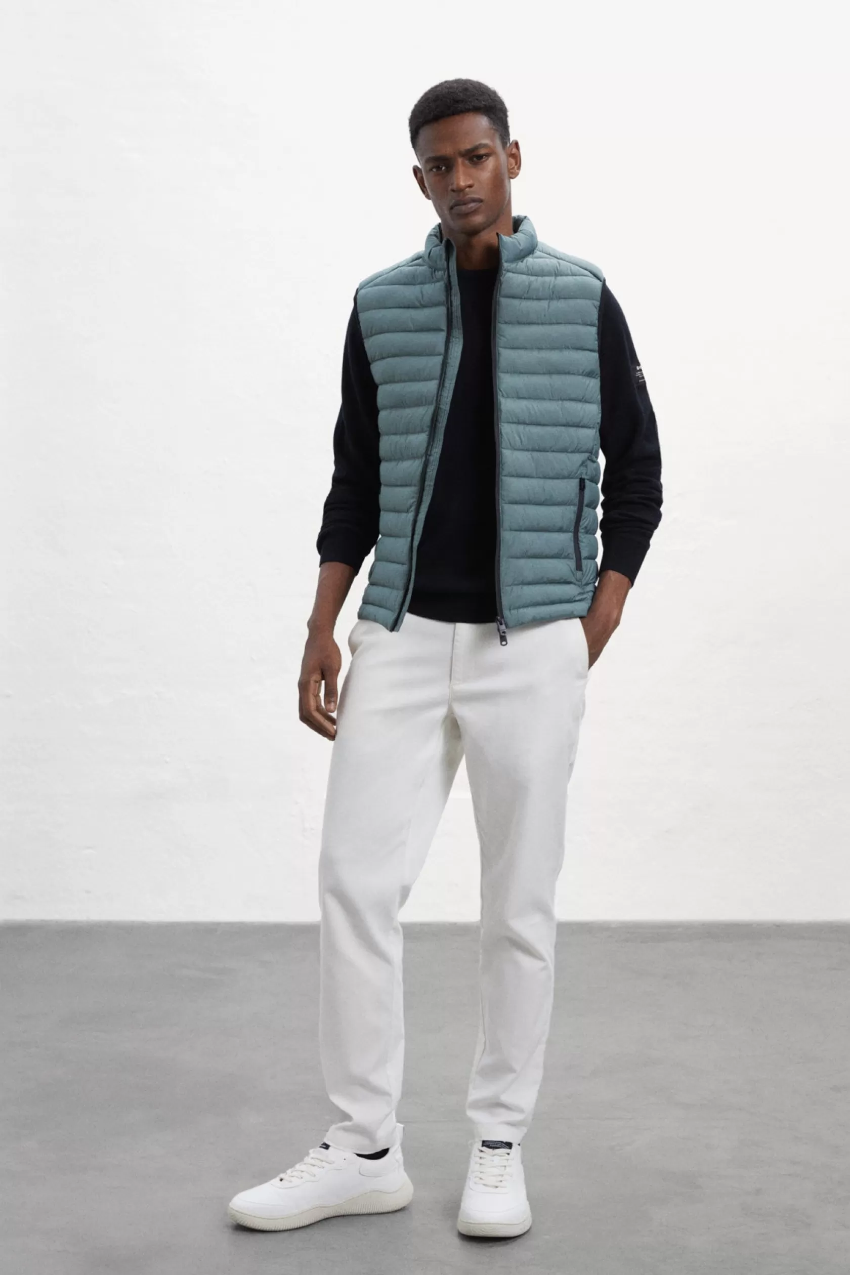 Chalecos | Abrigos y Chaquetas*Ecoalf CHALECO CARDIFF VERDE aquablue