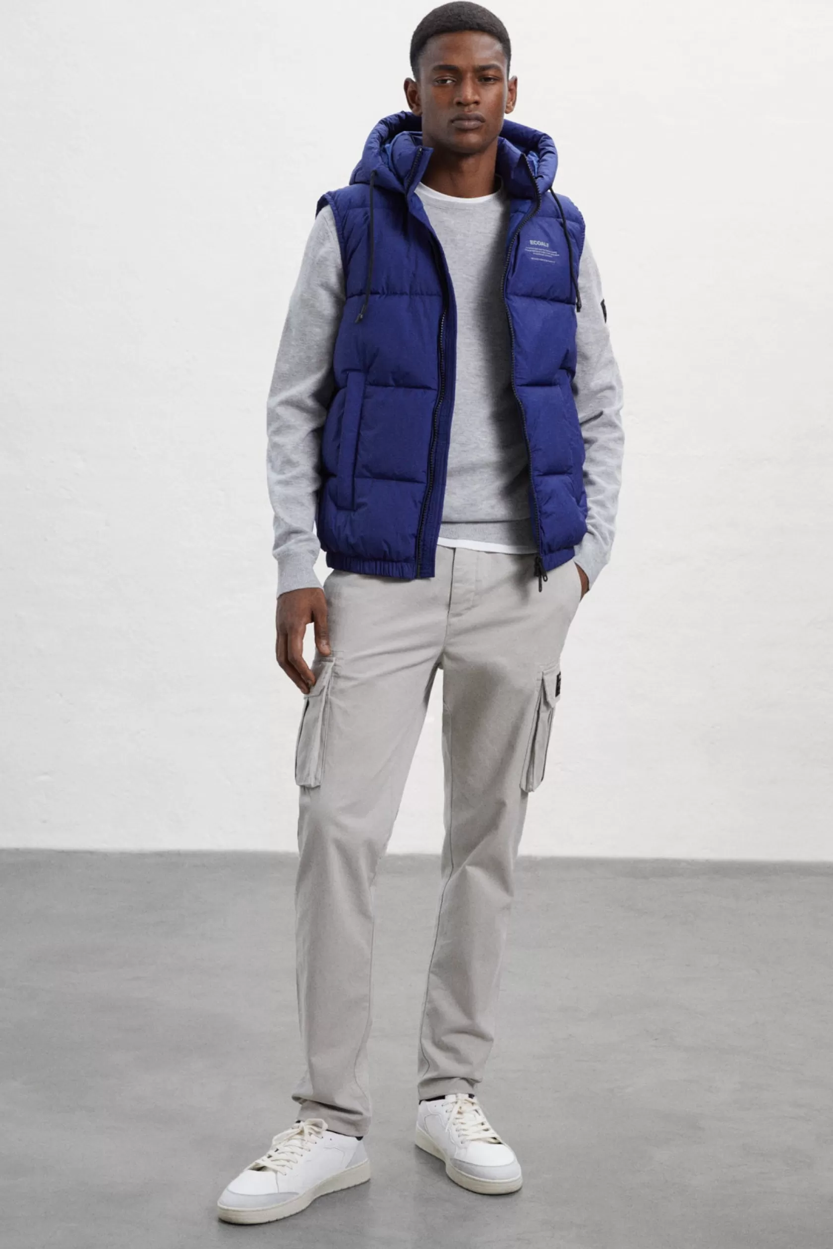 Chalecos | Abrigos y Chaquetas*Ecoalf CHALECO DABLAM AZUL blue print