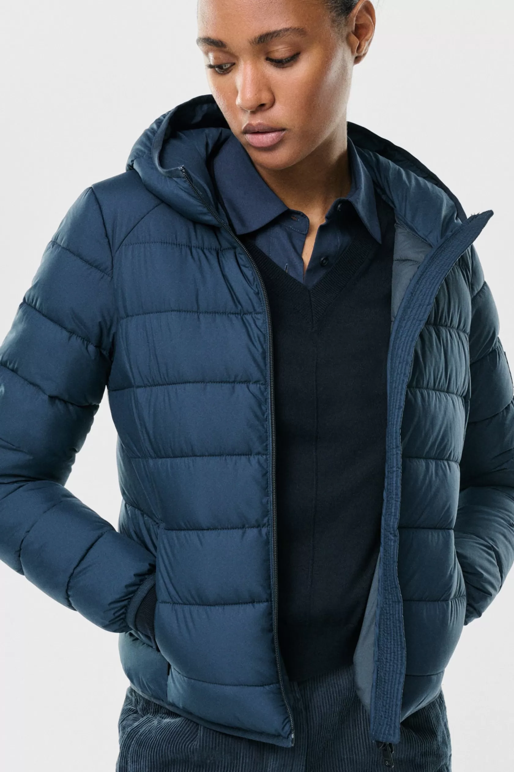 Abrigos y Chaquetas*Ecoalf CHAQUETA ASP AZUL MARINO Deepnavy