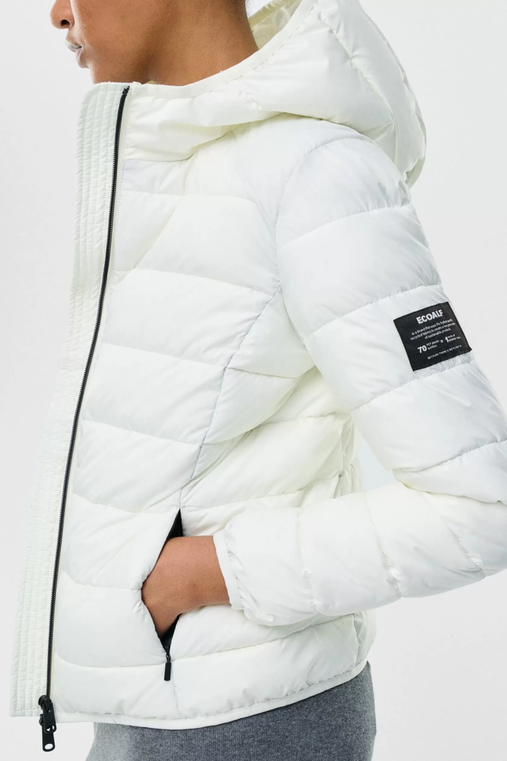 Abrigos y Chaquetas*Ecoalf CHAQUETA ASPEN BLANCA Offwhite