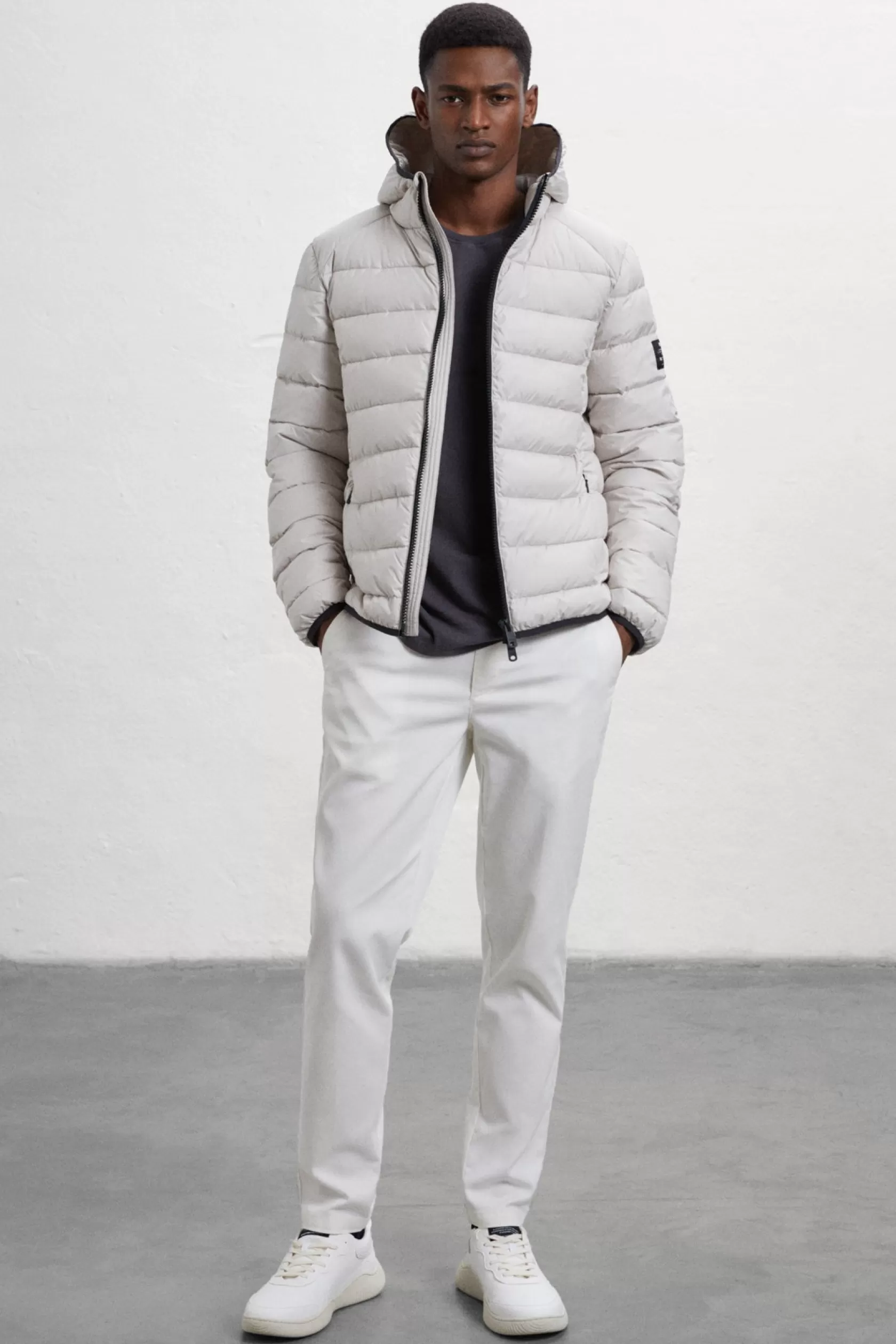 Abrigos y Chaquetas*Ecoalf CHAQUETA ASPEN GRIS washed-stone