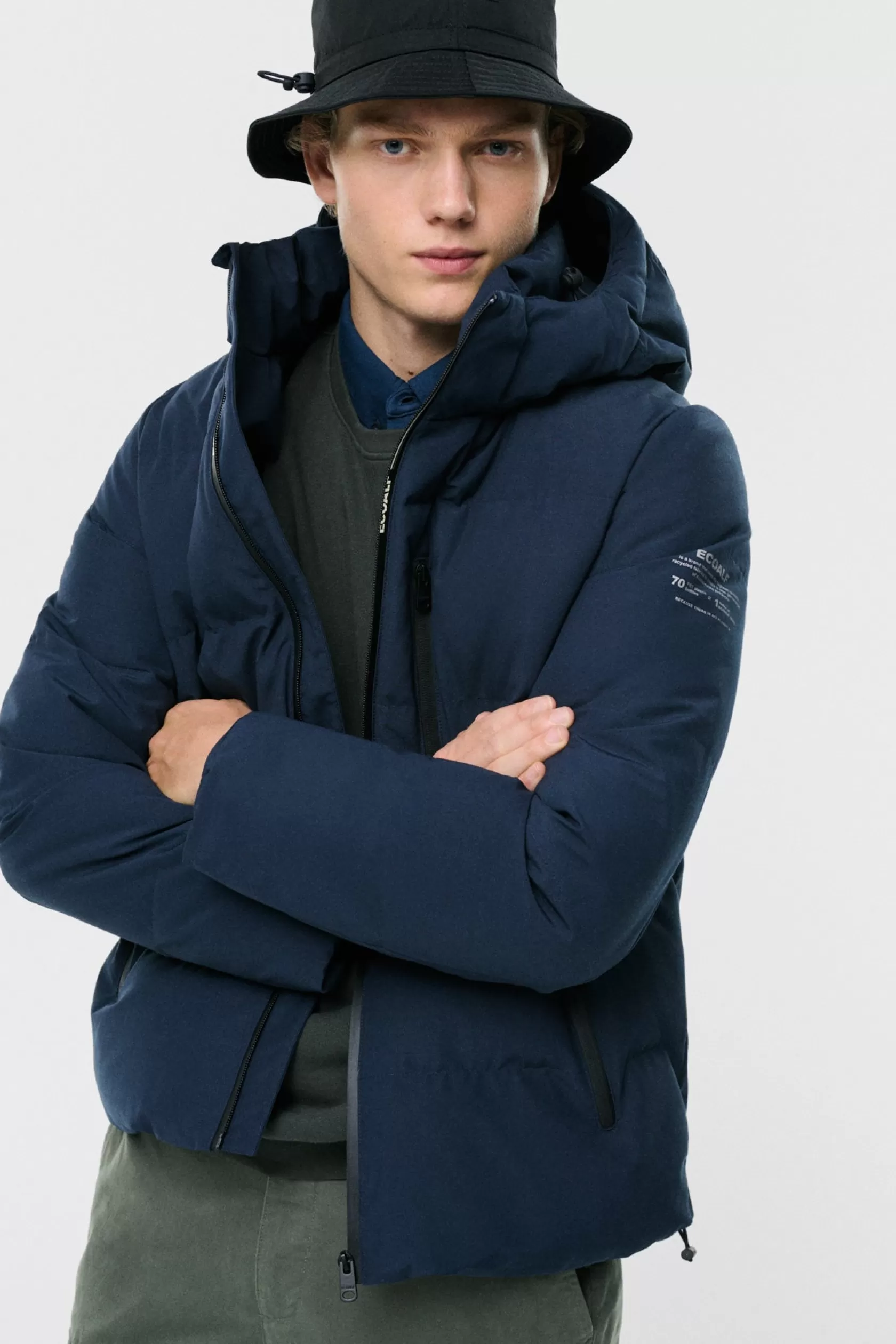 Abrigos y Chaquetas*Ecoalf CHAQUETA BAZON AZUL MARINO Deepnavy