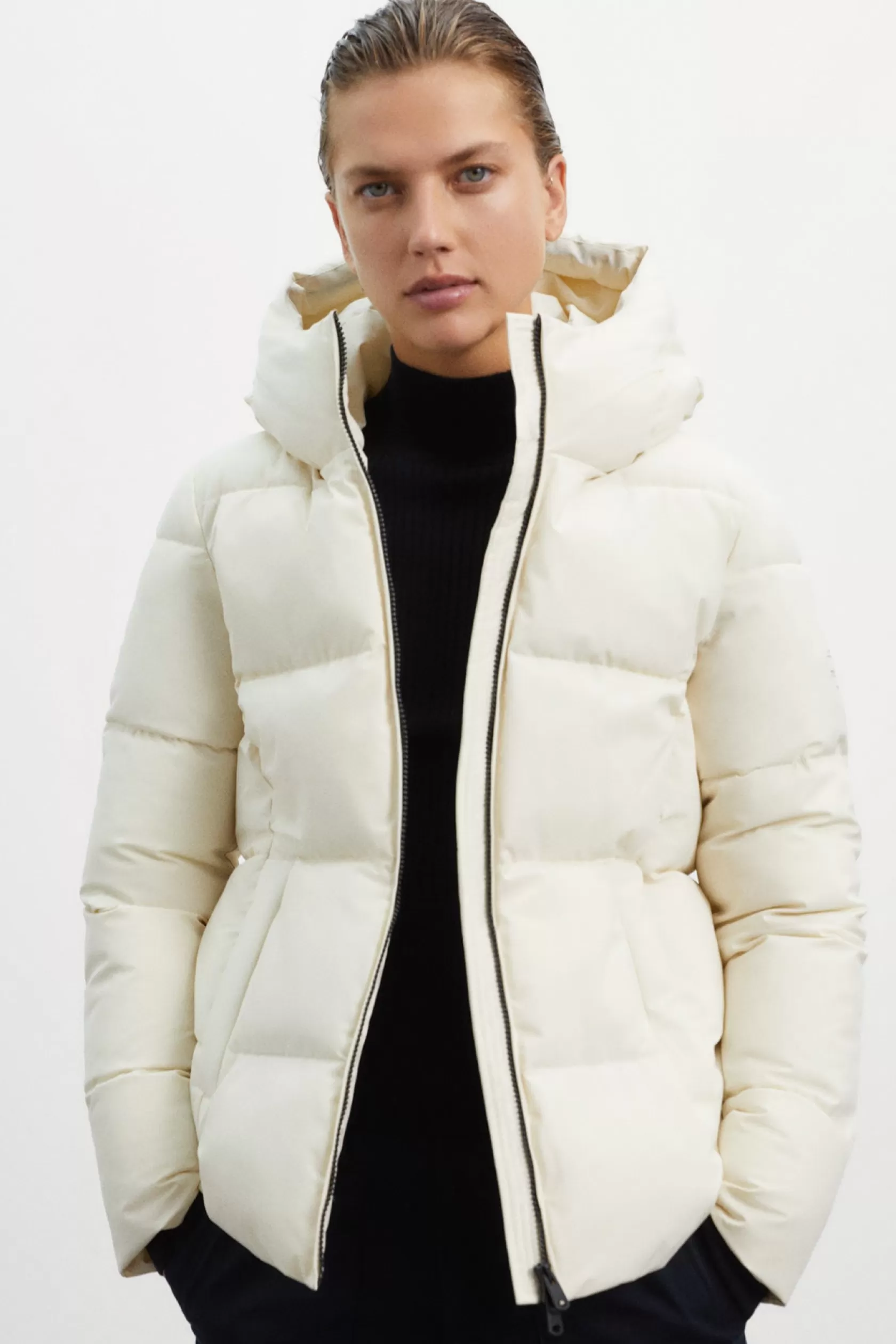 Abrigos y Chaquetas*Ecoalf CHAQUETA WITNEY BLANCA off white melange