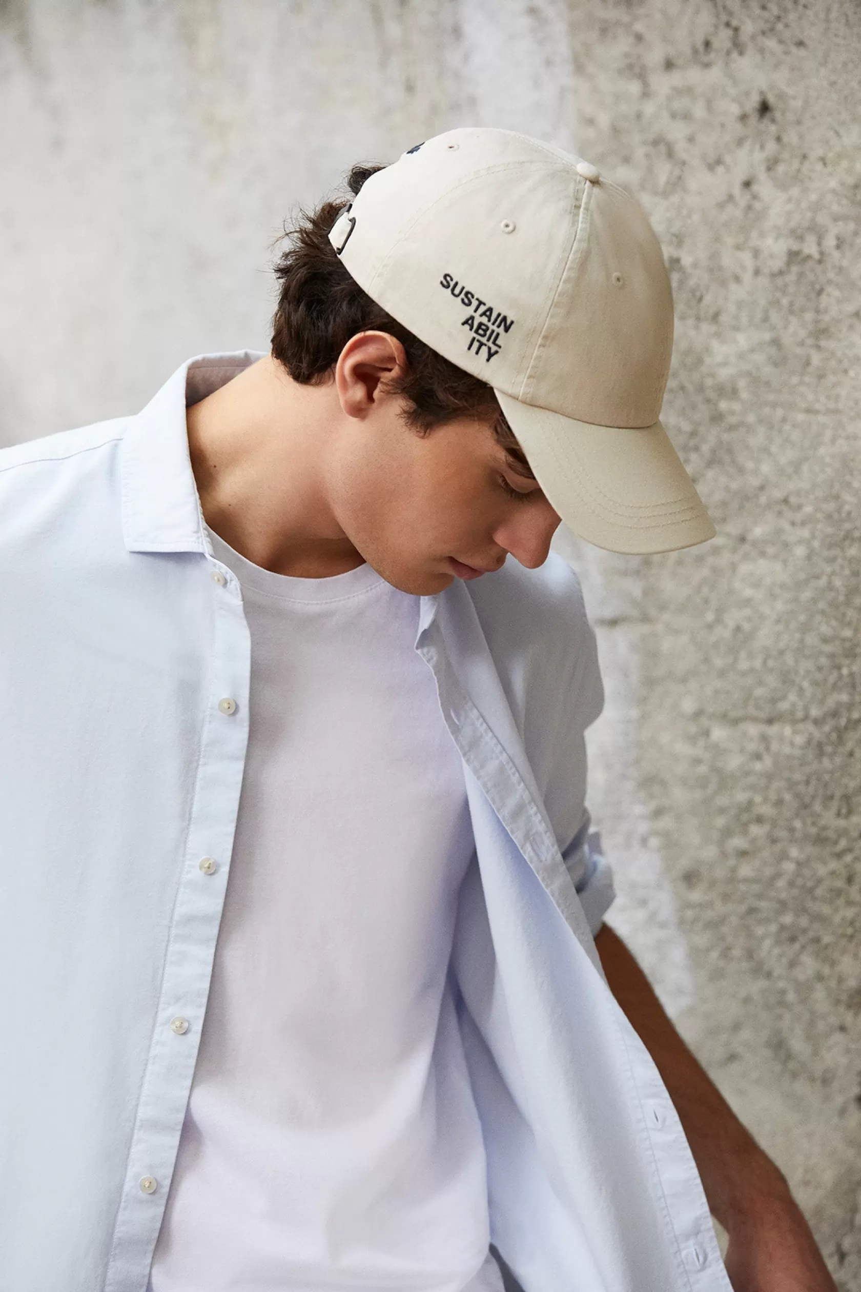 Gorras | Gorras*Ecoalf GORRA MESSAGE BLANCA off white melange