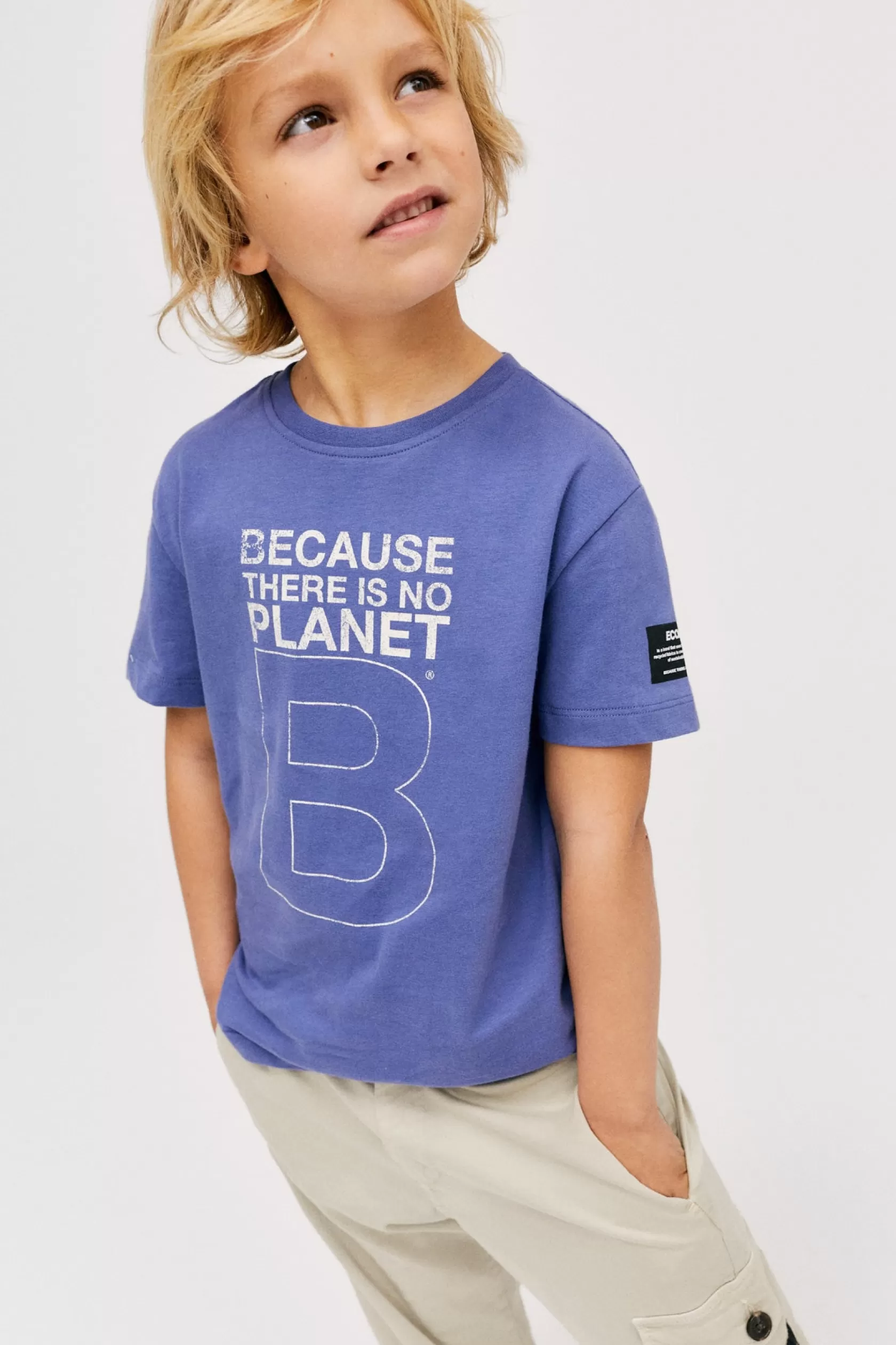 Camisetas*Ecoalf GREAT B T-SHIRT BLUE oceanblue