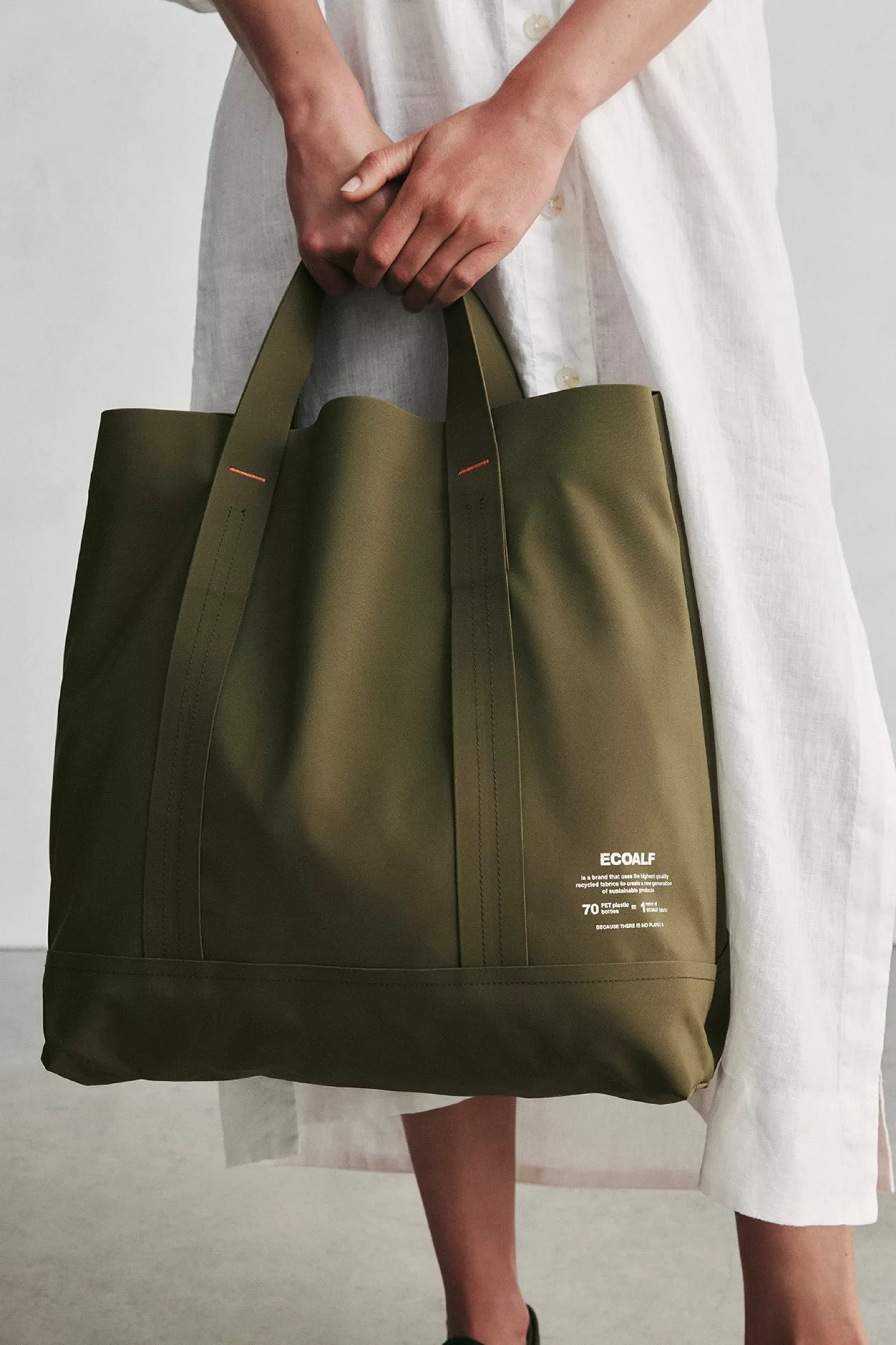 Bolsos*Ecoalf GREEN BONDED SHOPPER L armygreen