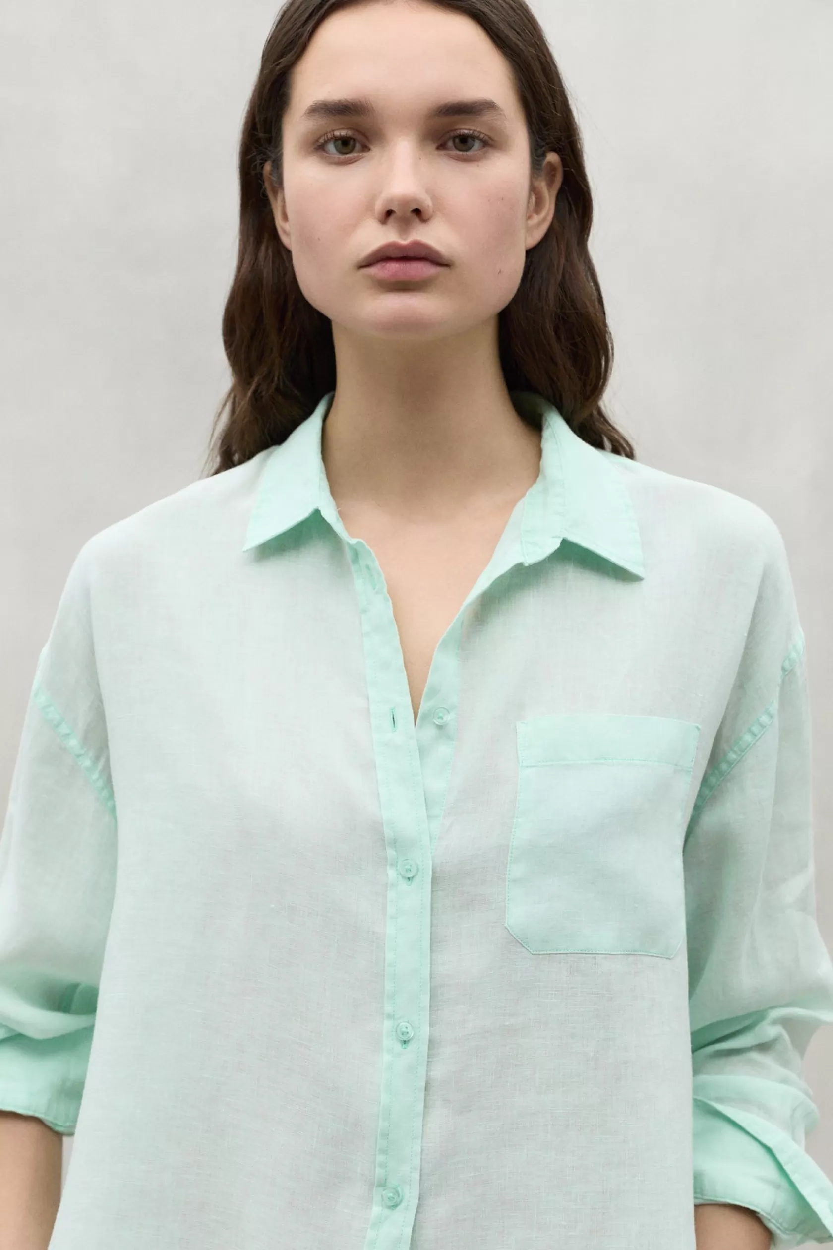 Camisas*Ecoalf DARIA LINEN SHIRT mint