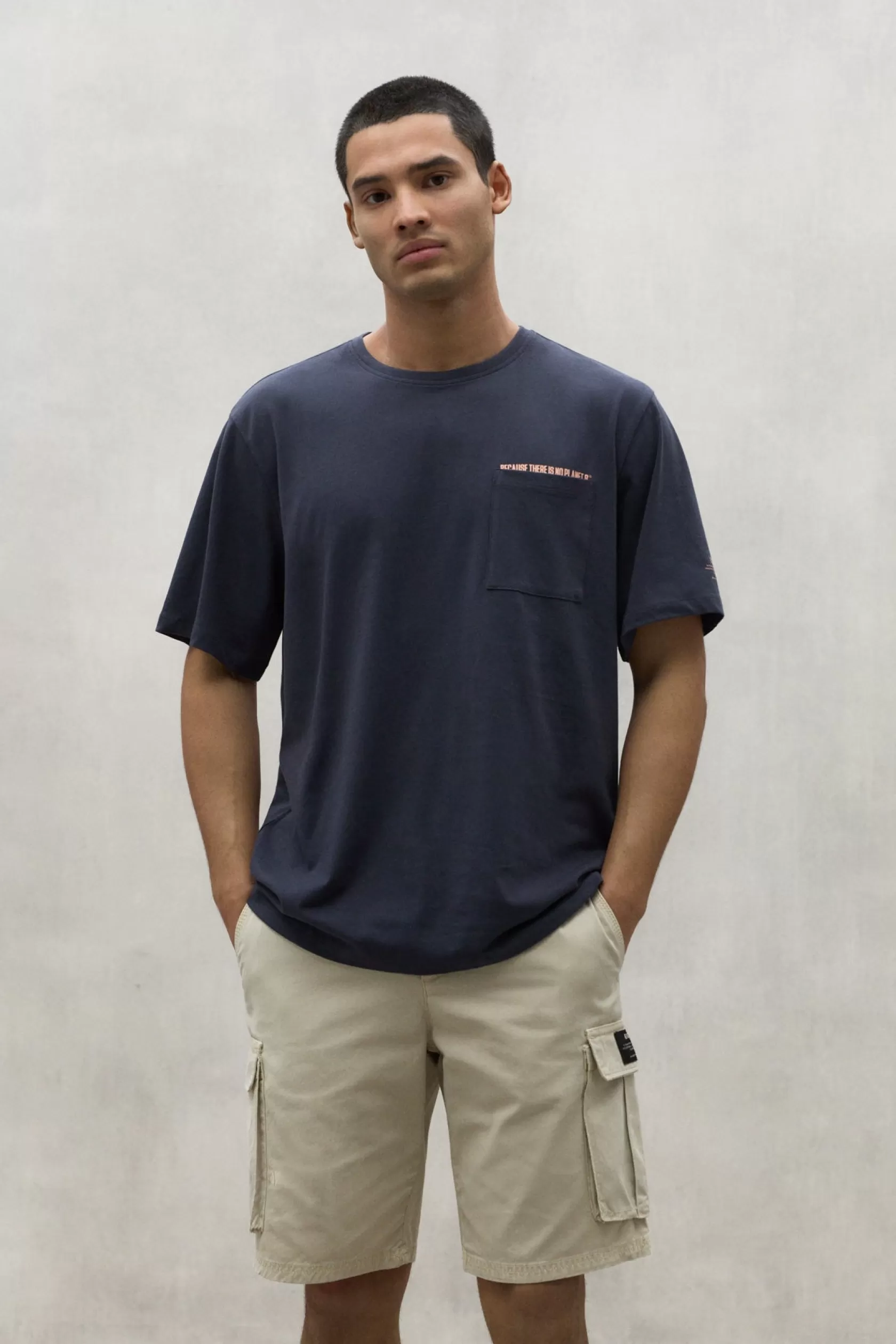 Camisetas*Ecoalf NAVY BLUE DERA T-SHIRT deepnavy