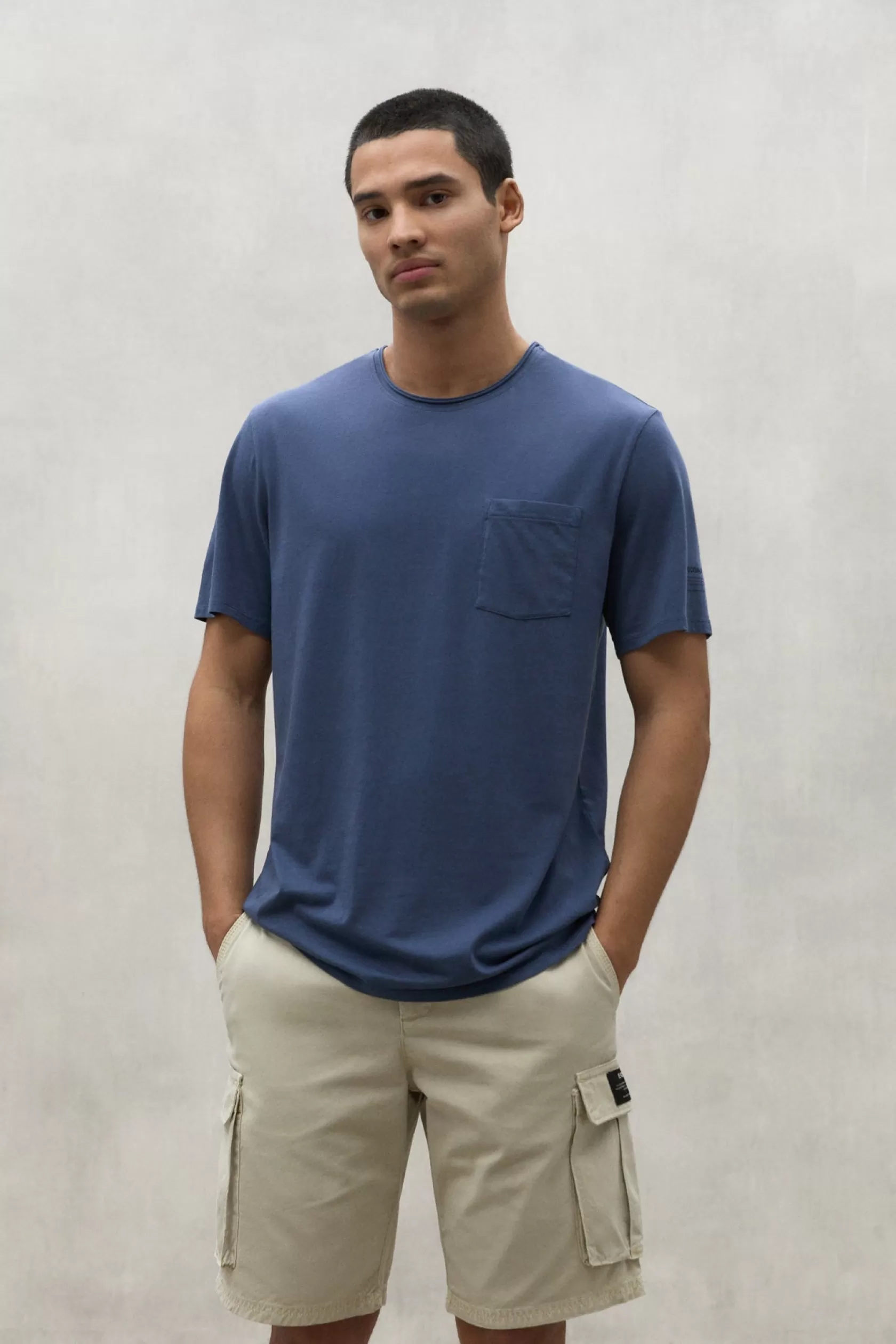 Camisetas*Ecoalf NAVY BLUE NAJAC T-SHIRT lightindigo