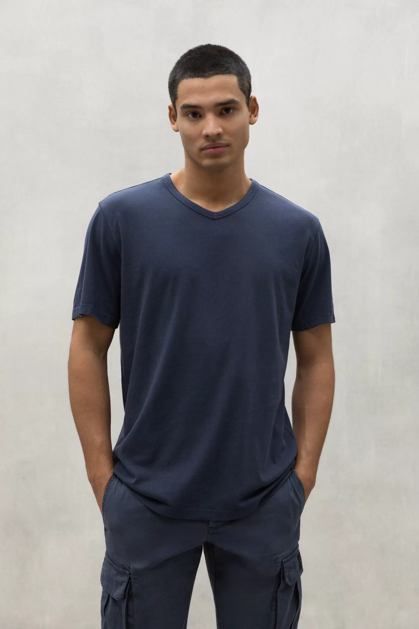 Camisetas*Ecoalf NAVY BLUE NORDEN T-SHIRT deepnavy