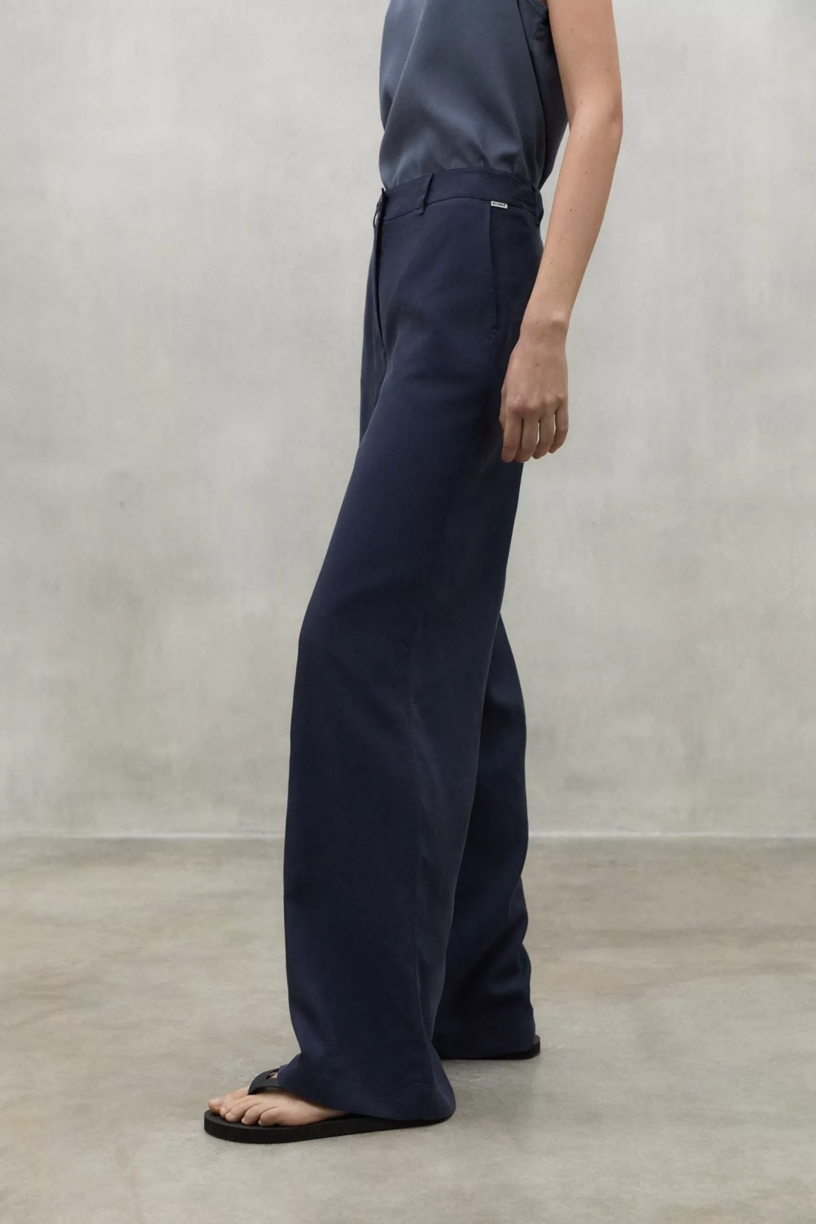 Pantalones*Ecoalf NAVY BLUE SABINE TROUSERS deepnavy