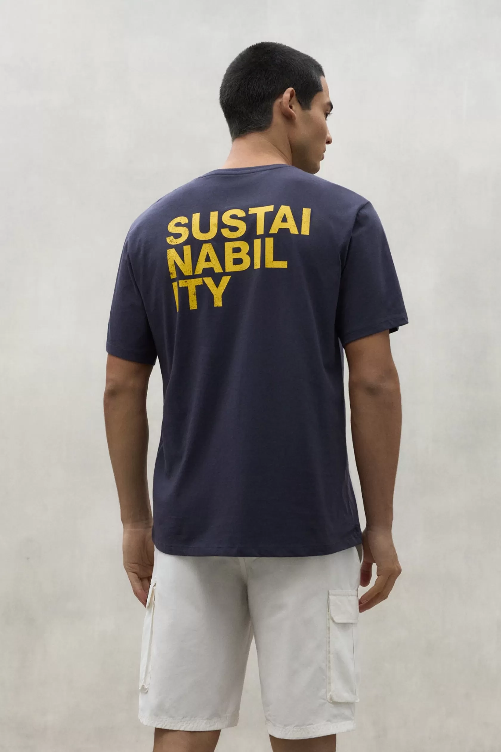 Camisetas*Ecoalf NAVY BLUE SUSTANO T-SHIRT deepnavy