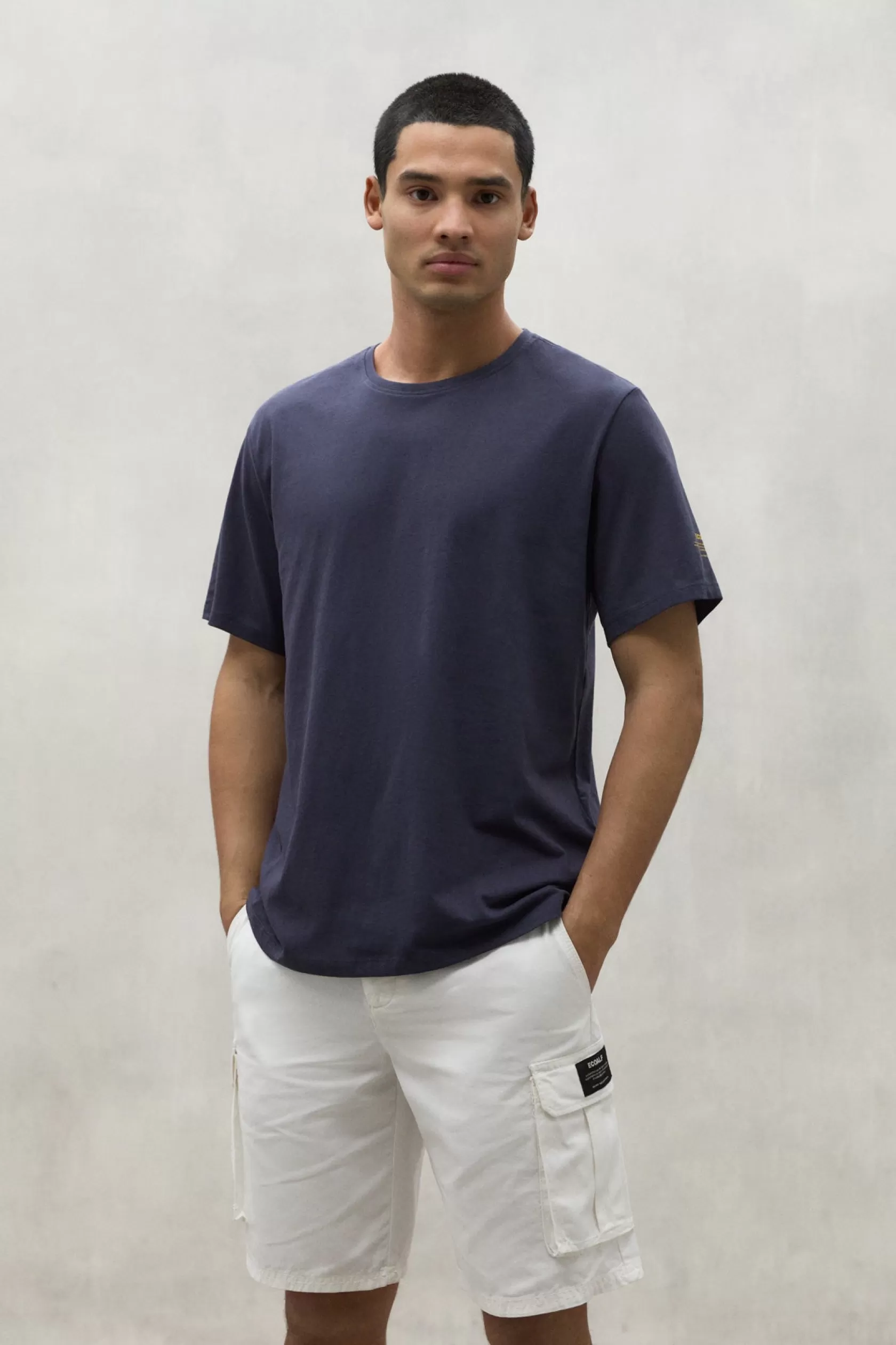 Camisetas*Ecoalf NAVY BLUE SUSTANO T-SHIRT deepnavy