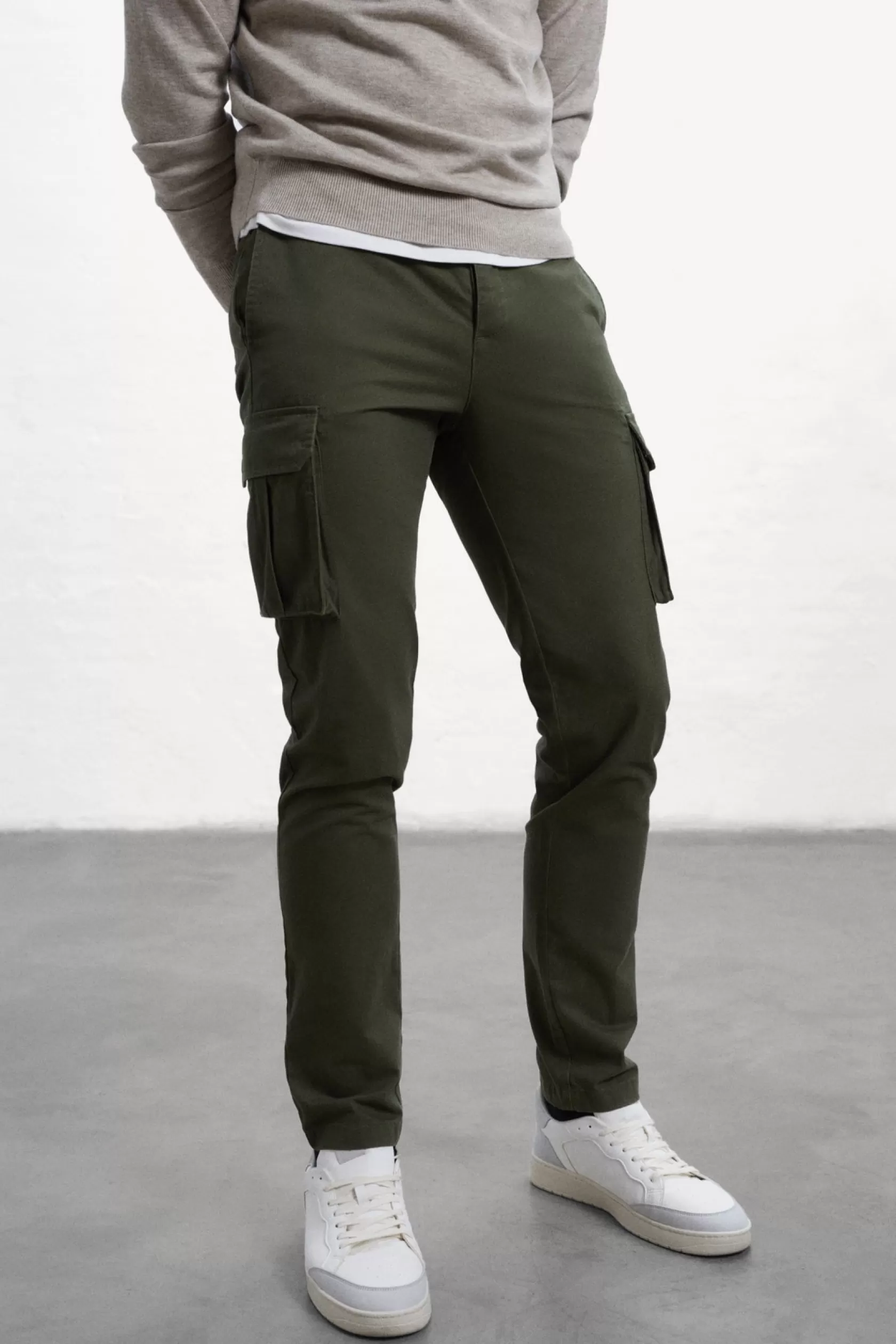 Pantalones*Ecoalf PANTALONES CARGO GERI khaki