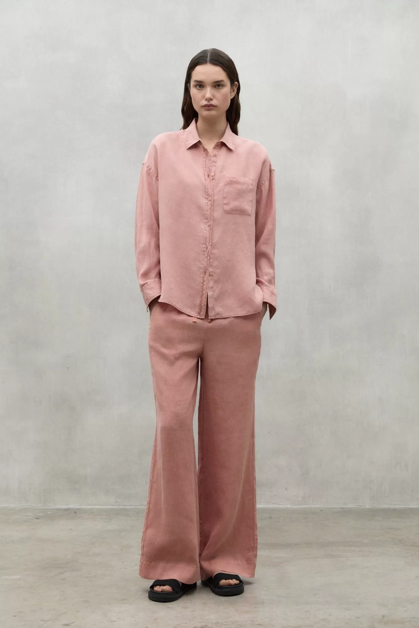 Camisas*Ecoalf PINK DARIA LINEN SHIRT dusty rose