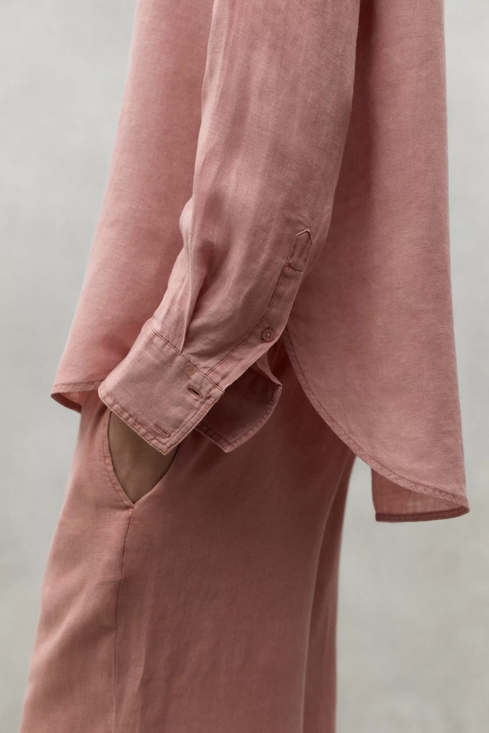 Camisas*Ecoalf PINK DARIA LINEN SHIRT dusty rose