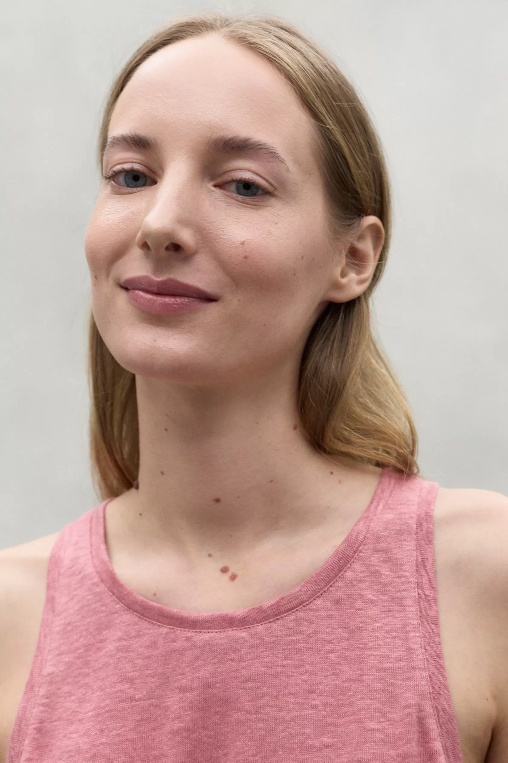 Camisetas*Ecoalf PINK HALDEN LINEN T-SHIRT dusty rose