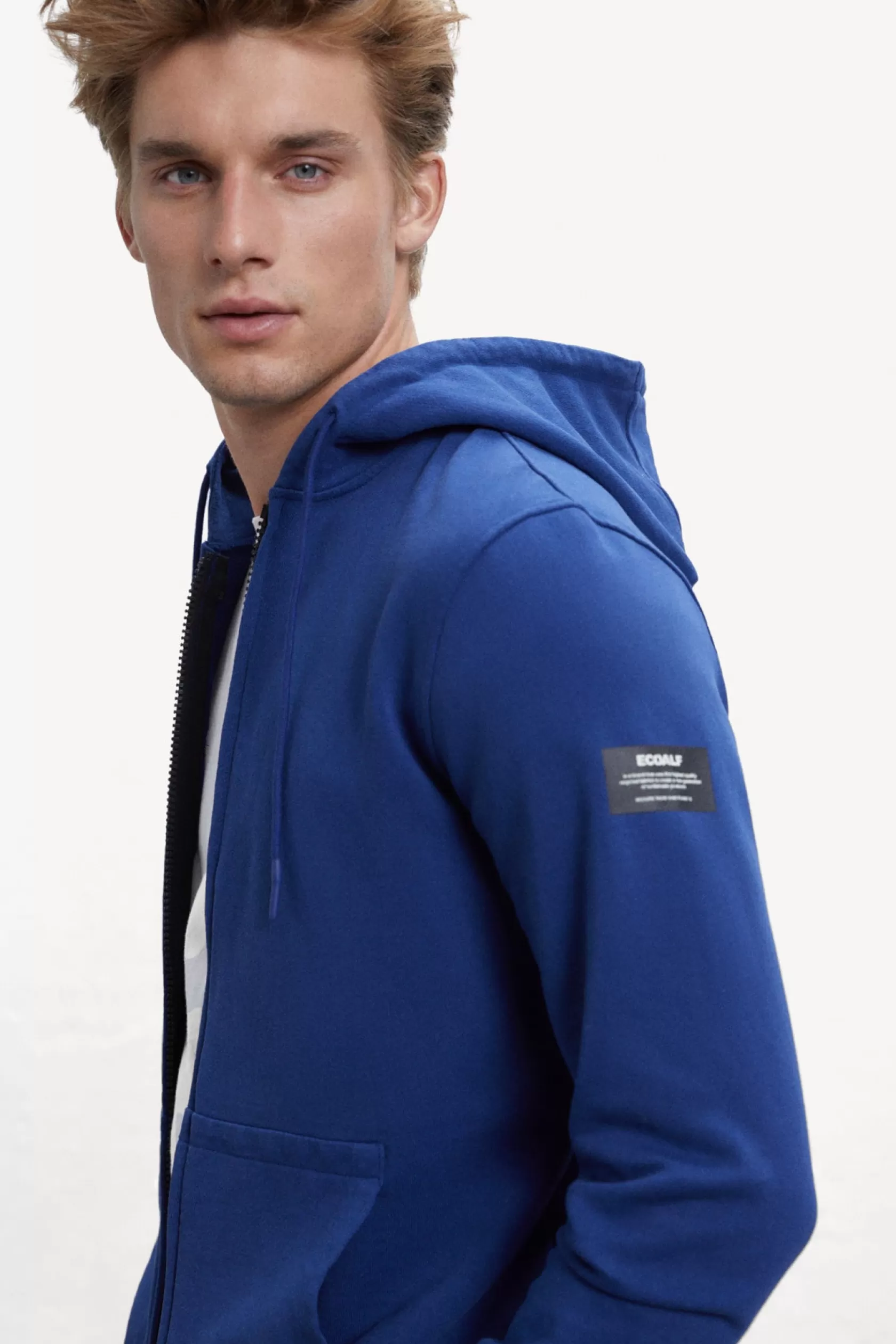 Sudaderas*Ecoalf SUDADERA RENA AZUL blue print