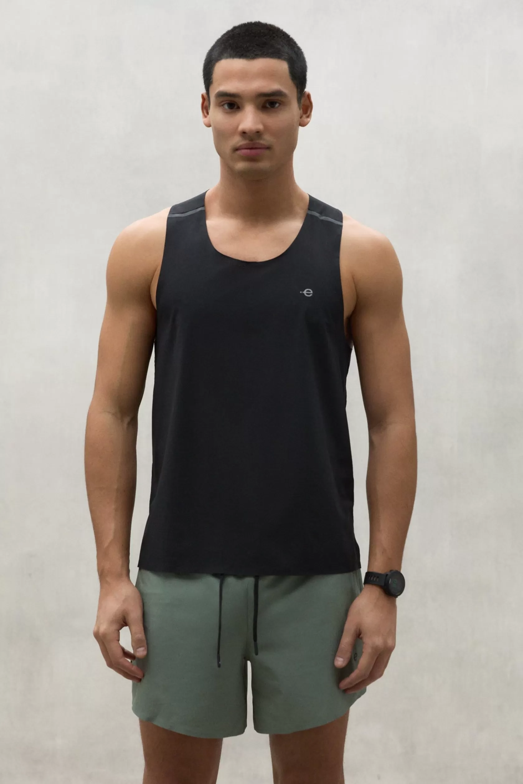 Running*Ecoalf TOP BOMBAY NEGRO black