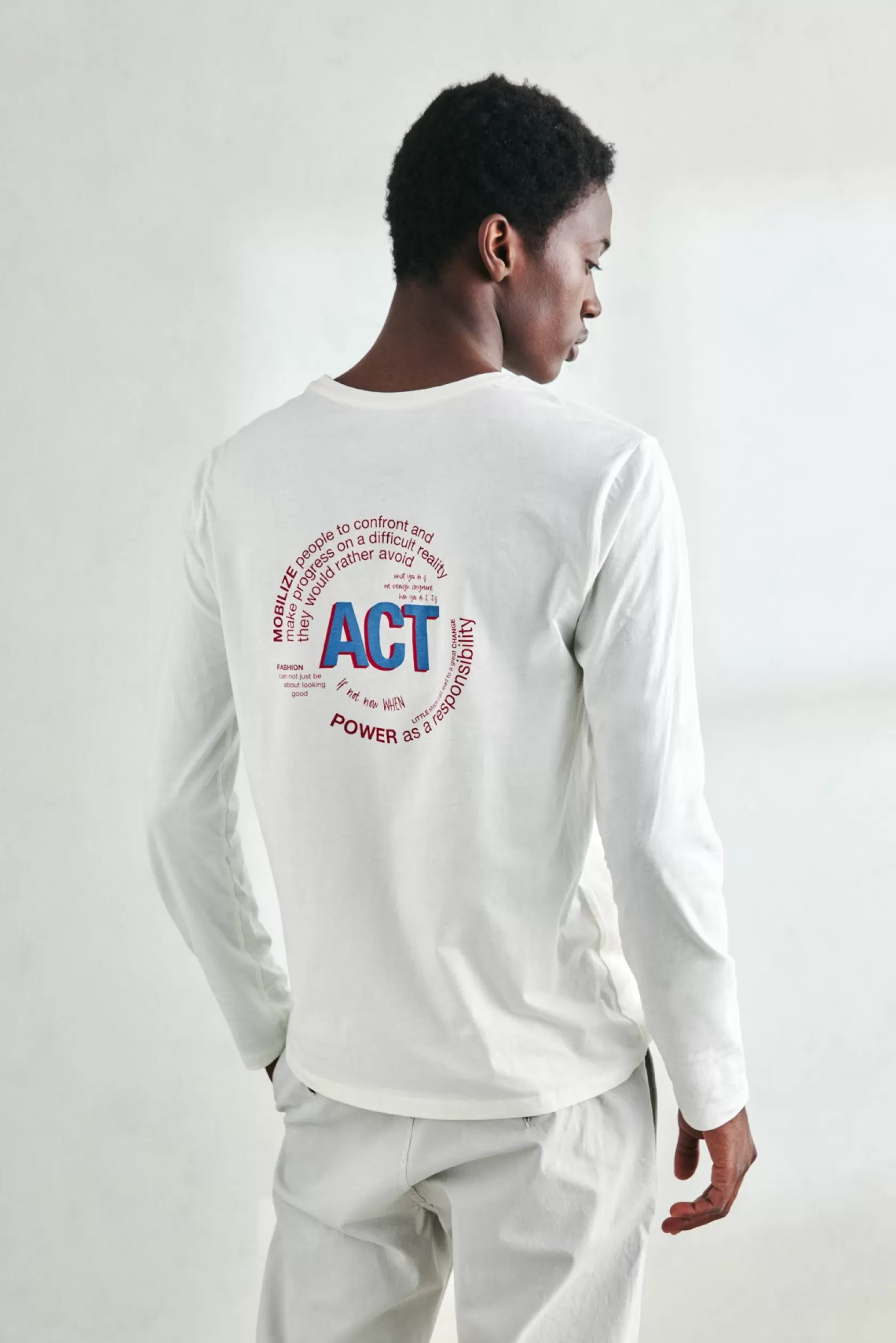 Camisetas*Ecoalf ACT T-SHIRT white