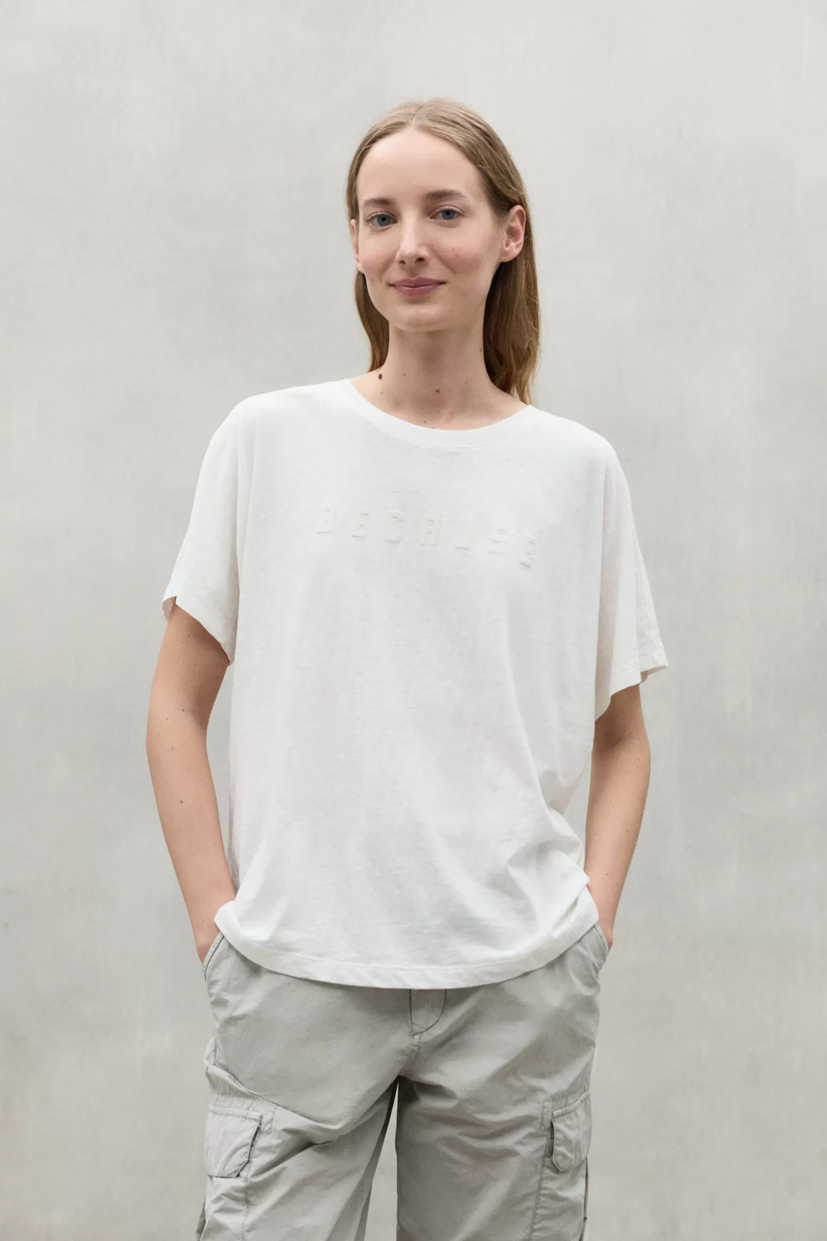 Camisetas*Ecoalf WHITE KEMI T-SHIRT off white